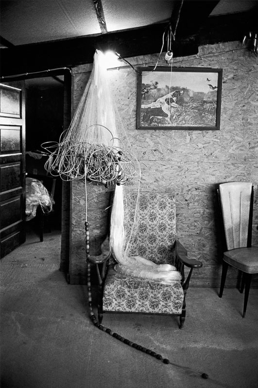 Intérieur de l'habitat d'un pêcheur