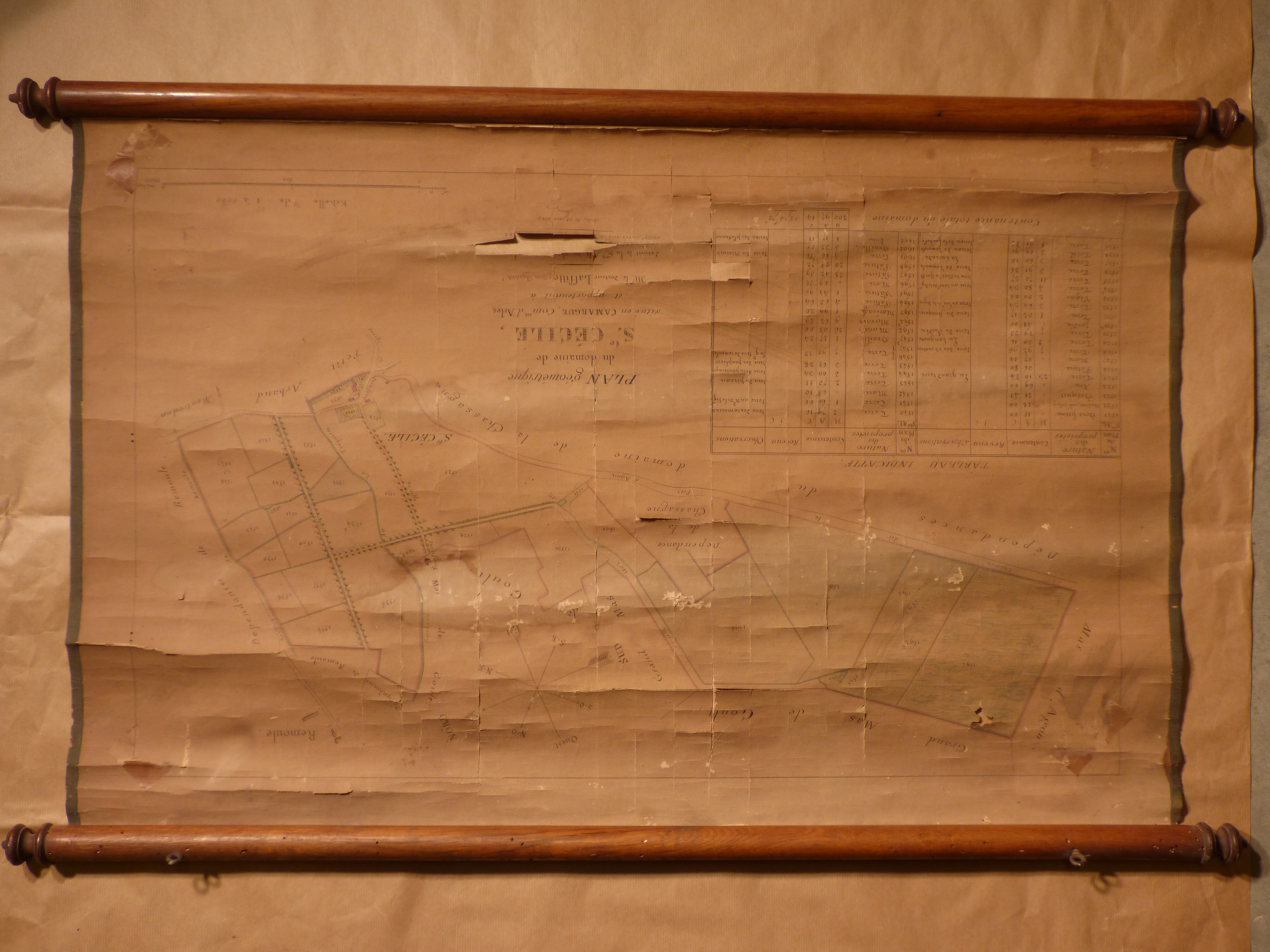 Plan du domaine de Sainte Cécile