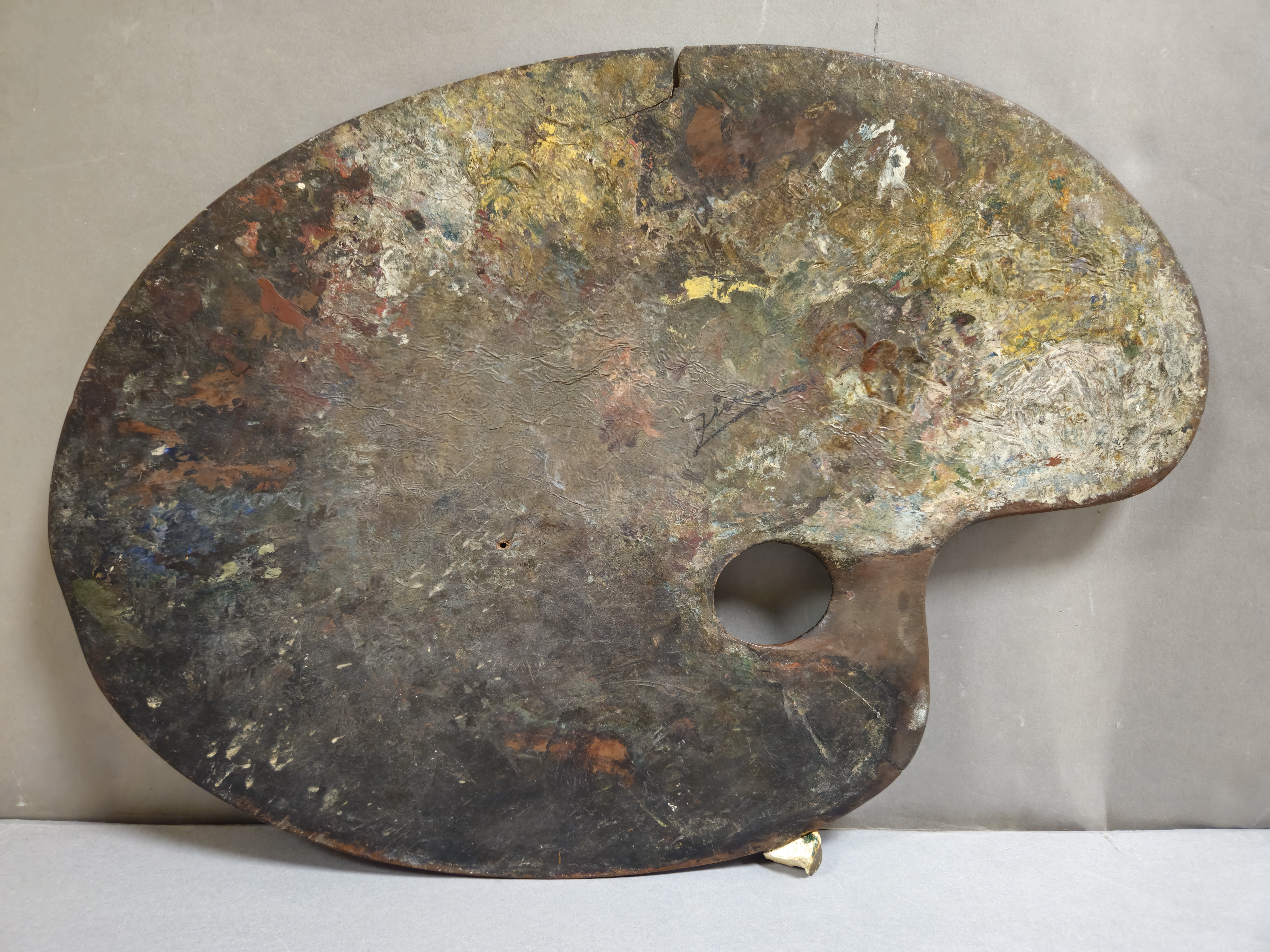 Palette du peintre Honoré Boze