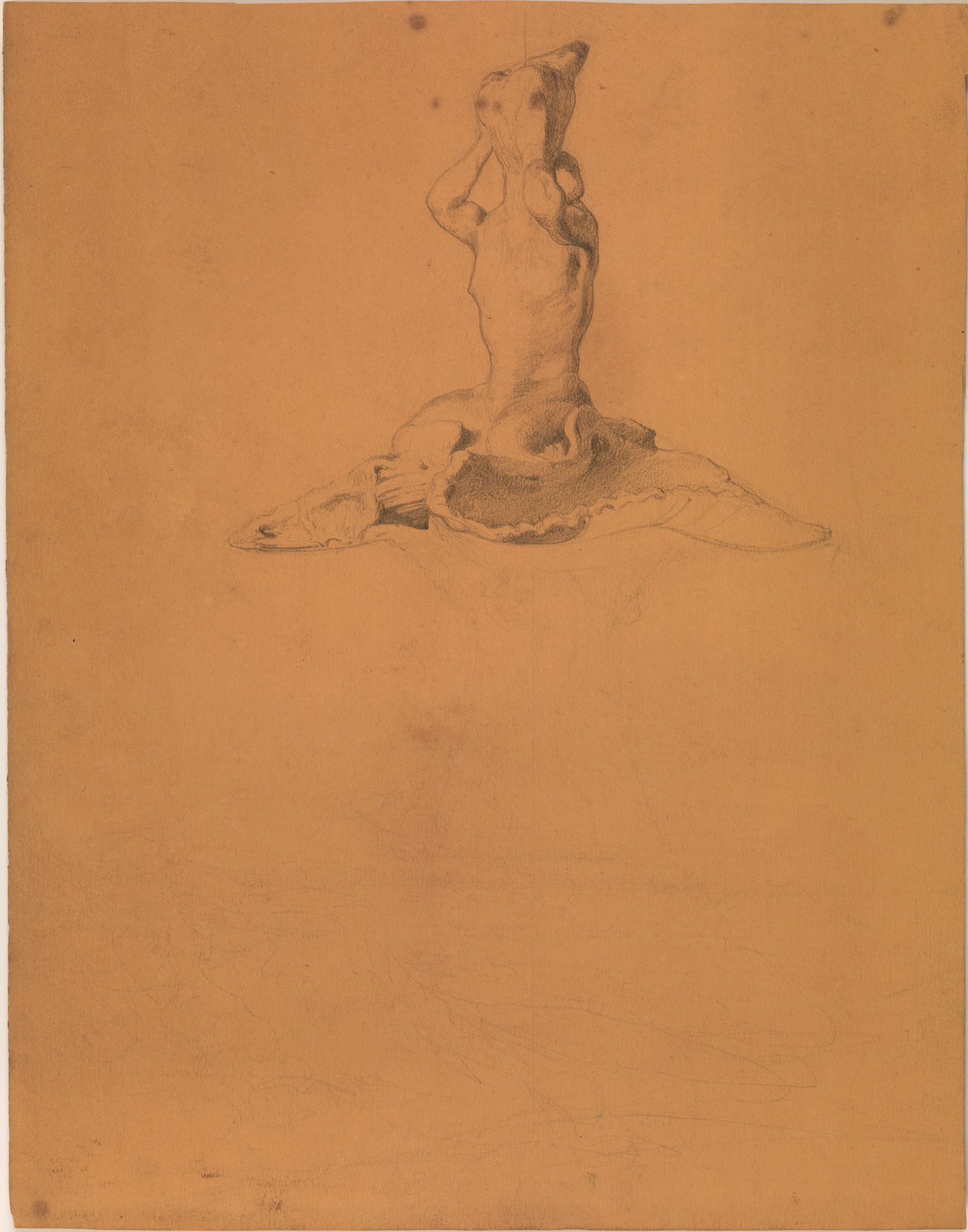 Rome, étude de la fontaine du Triton