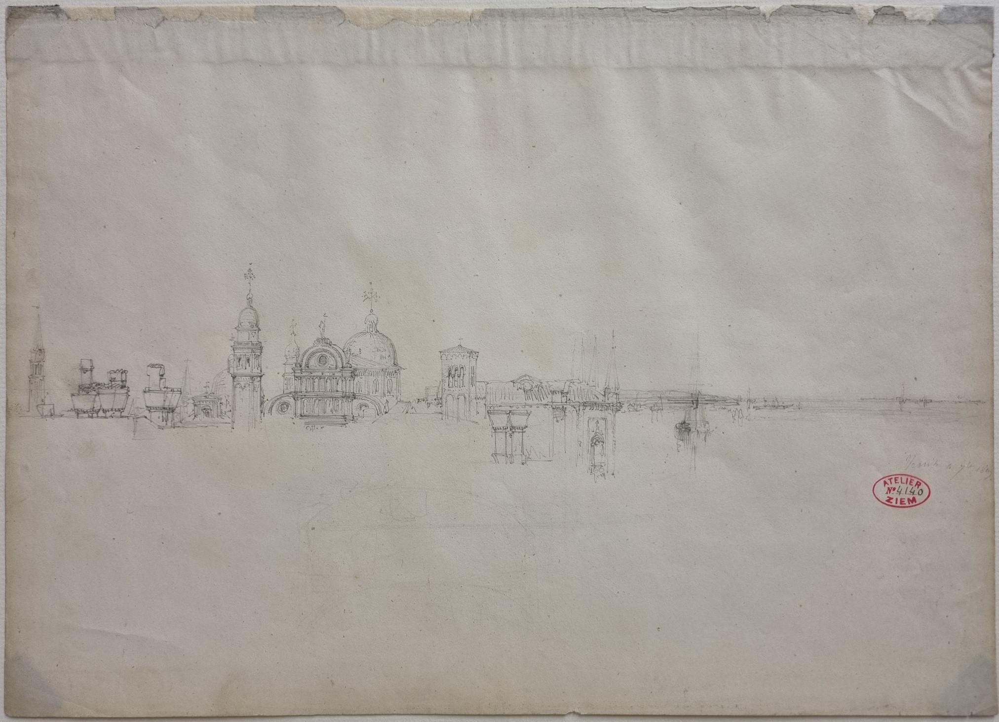 Venise, église de San Zaccaria et toits