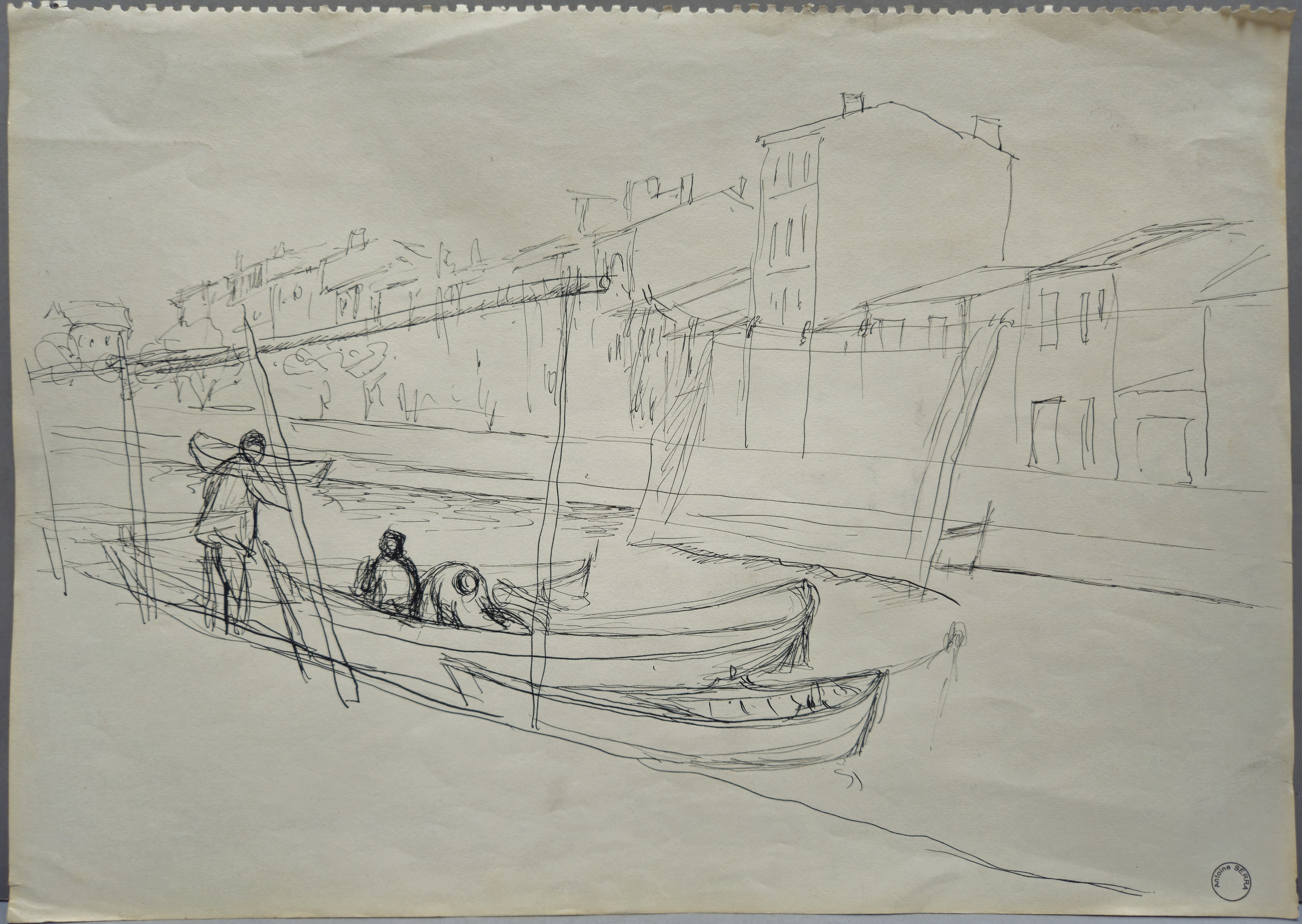 Bateaux de pêche sur le canal de Martigues