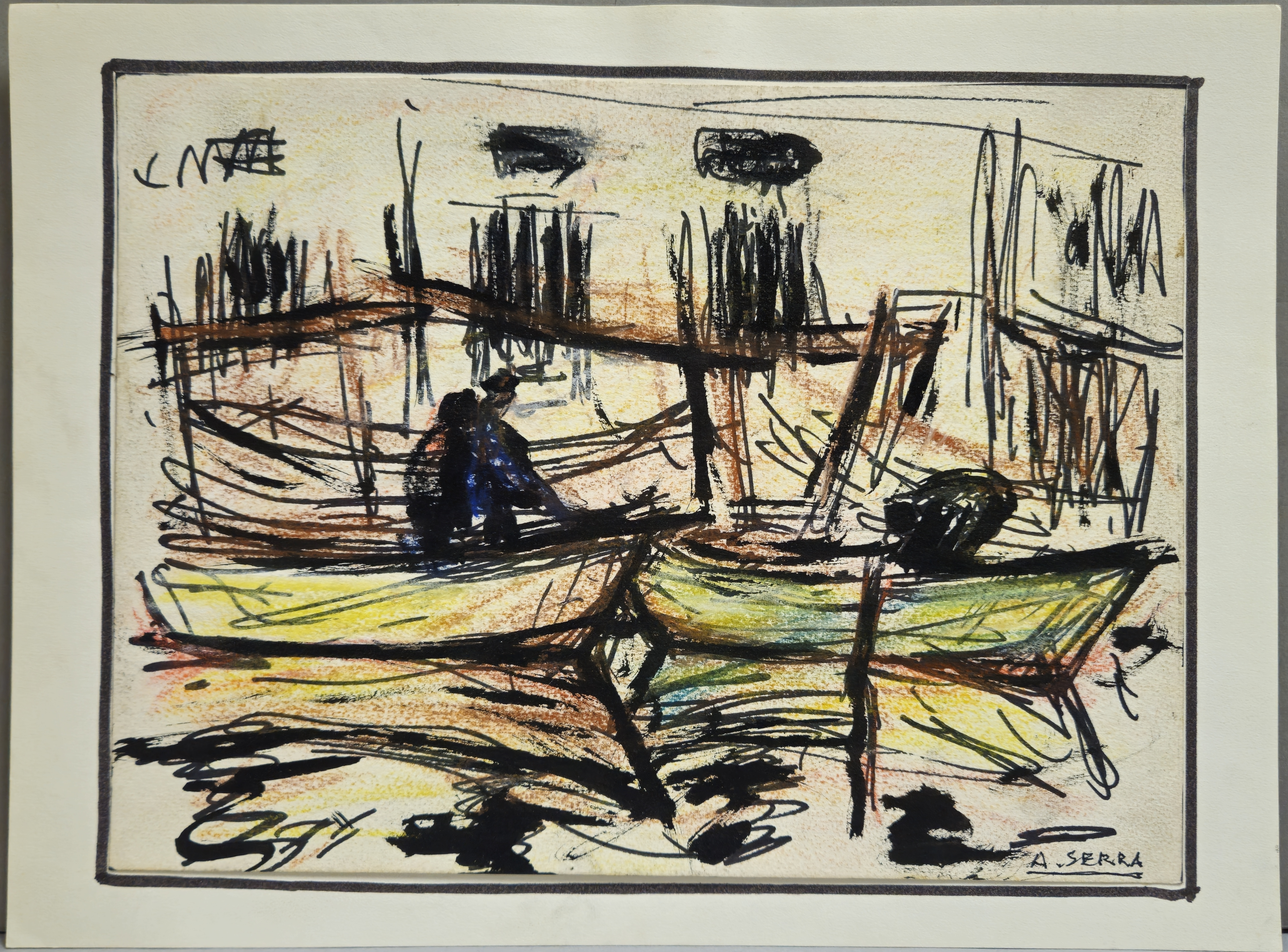 Bateaux de pêche sur le canal de Martigues