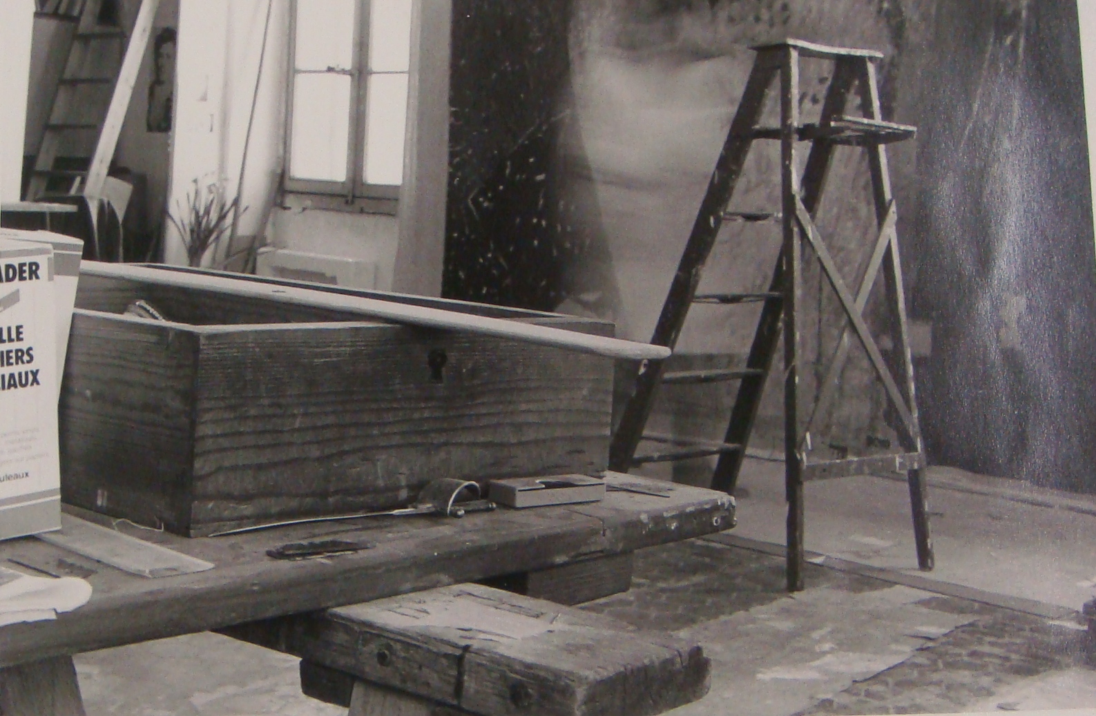 Christiane Parodi dans son atelier