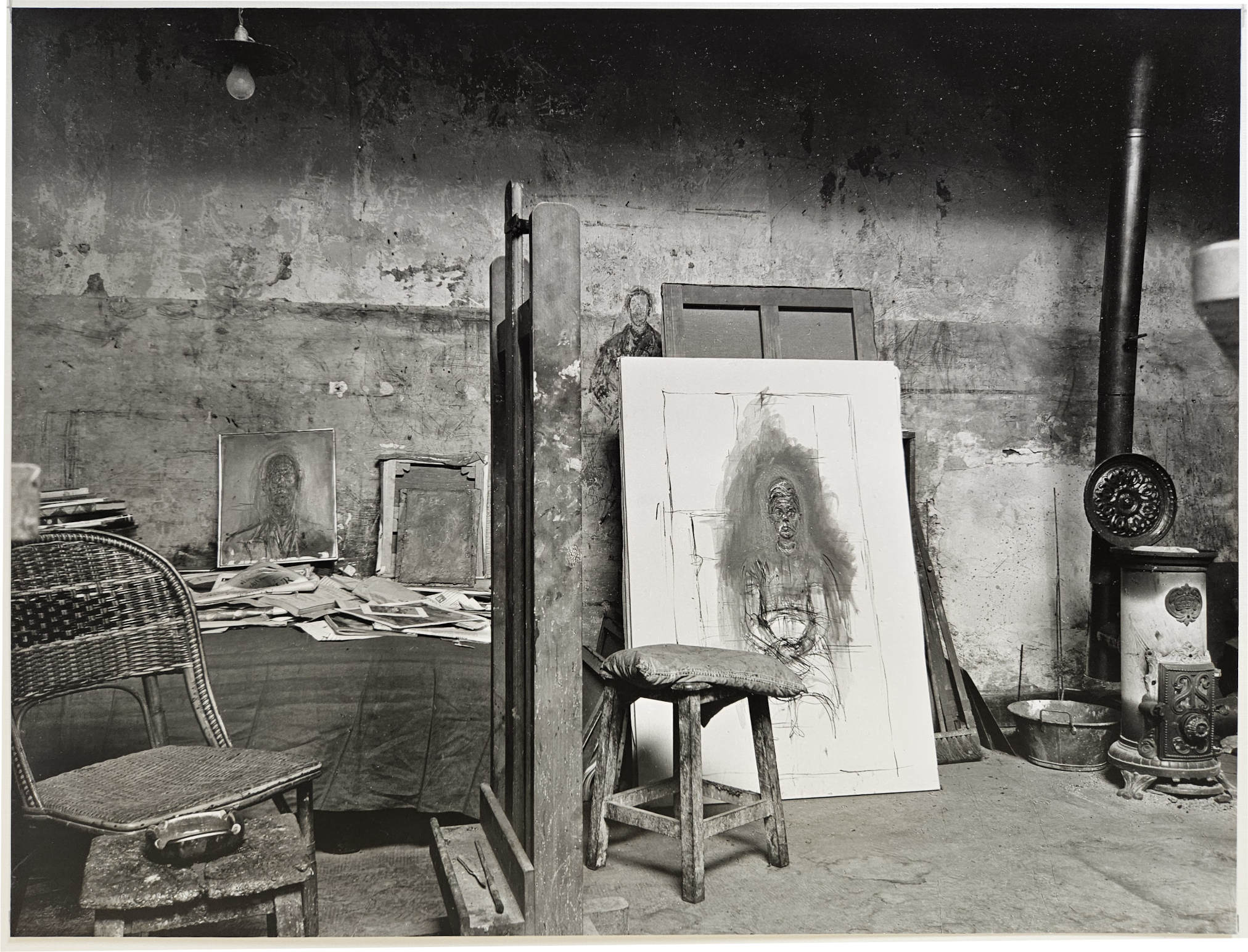 L'atelier d'Alberto Giacometti au lendemain de sa mort