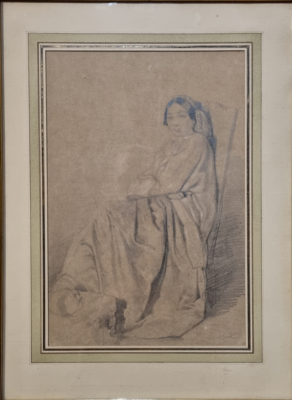 Femme provençale au drapé