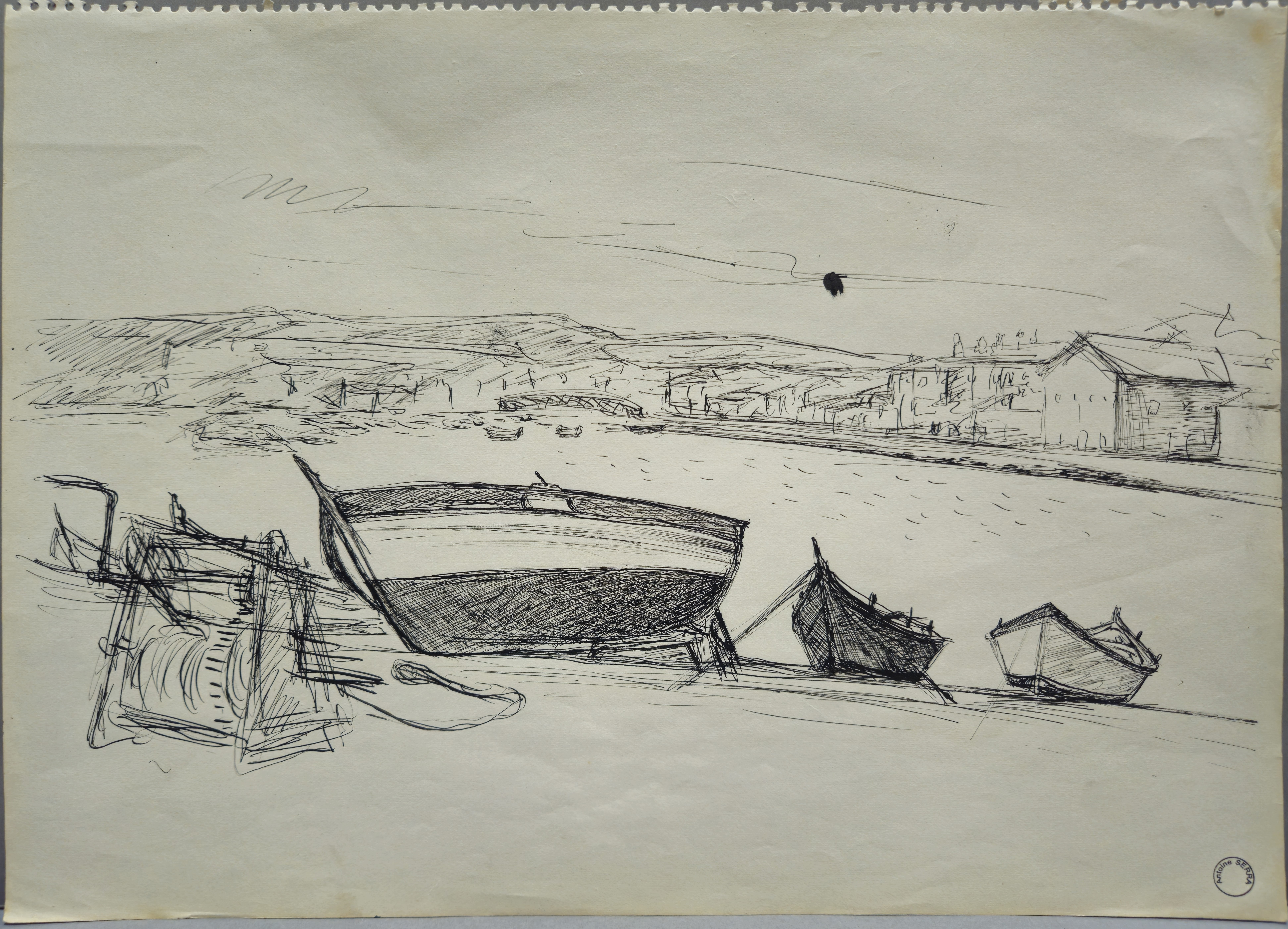 Bateaux sur le canal de Caronte
