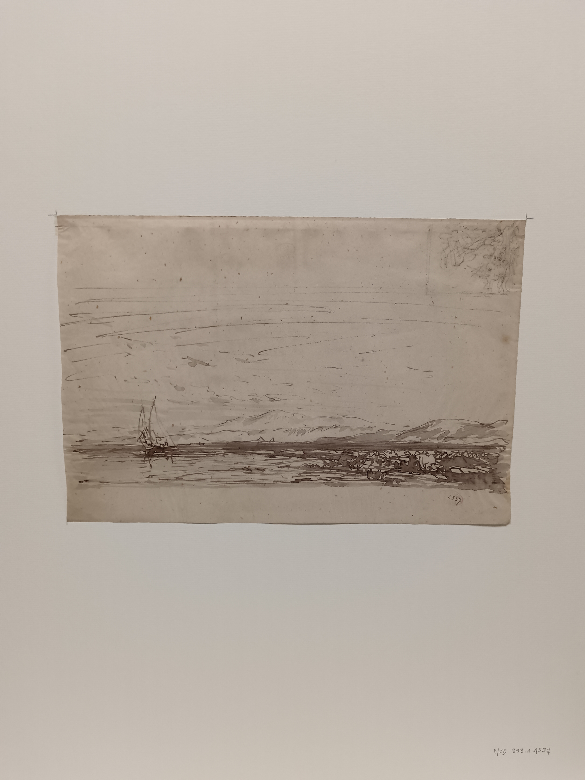 Martigues, tartane sur l'étang de Berre et étude de moulin