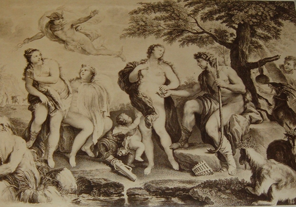 Gravure d'après Raphaël, Le Jugement de Pâris