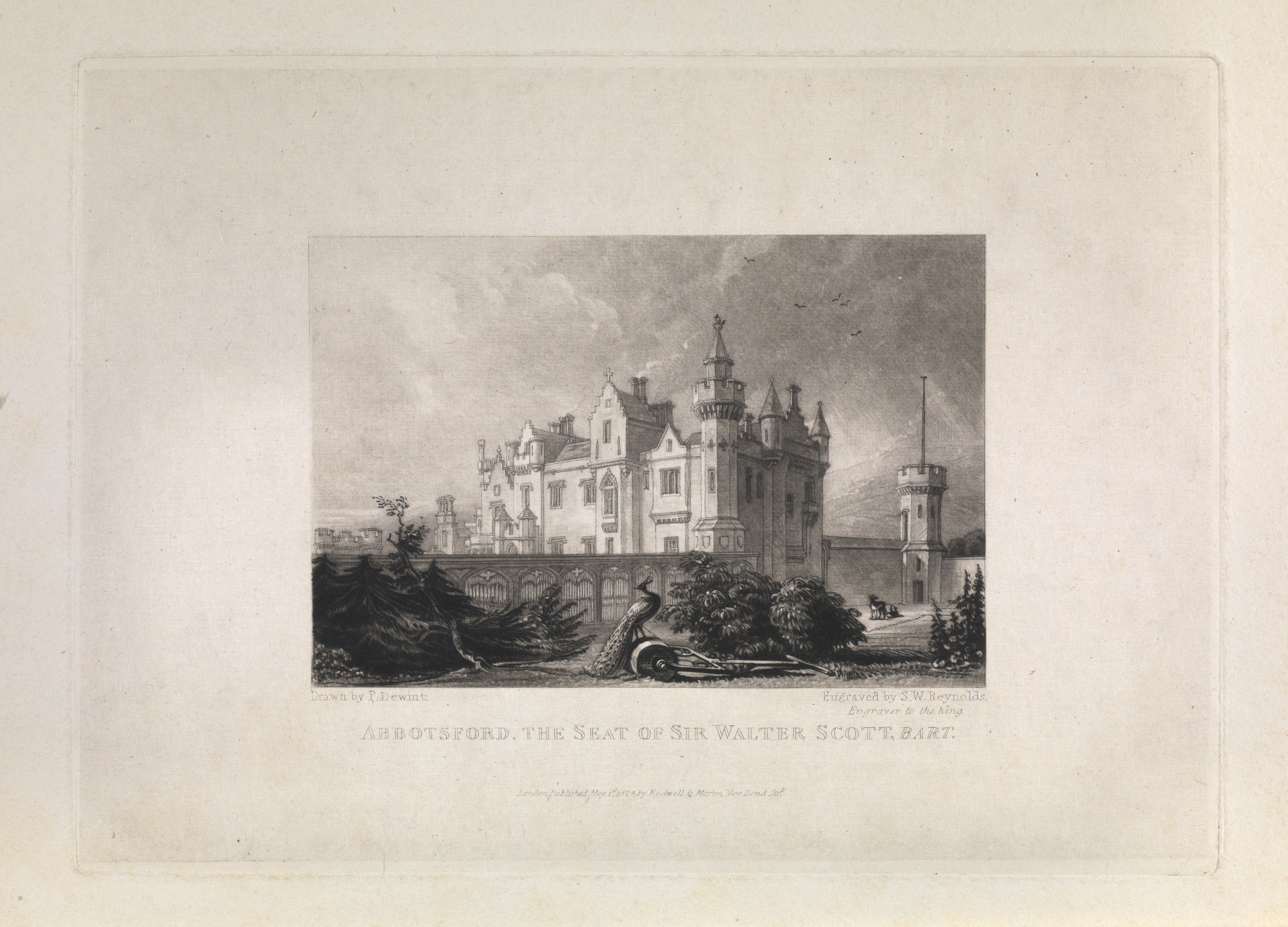 Abbotsford. The seat of sir Walter Scott, Bart