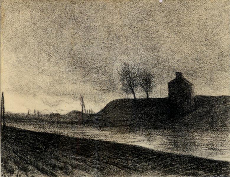 Canal dans le nord de la France