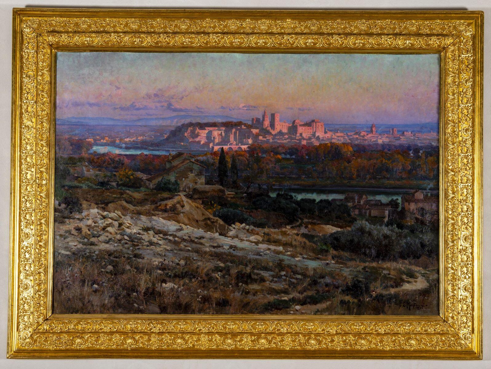 Avignon au soleil couchant