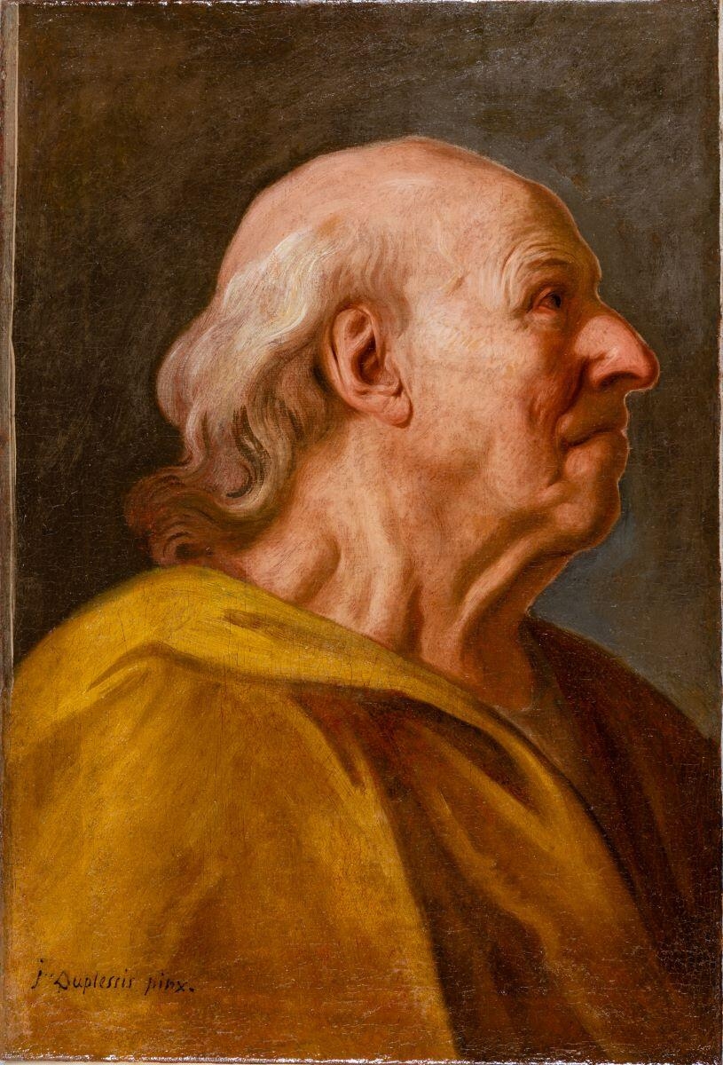 Tête de vieux paysan