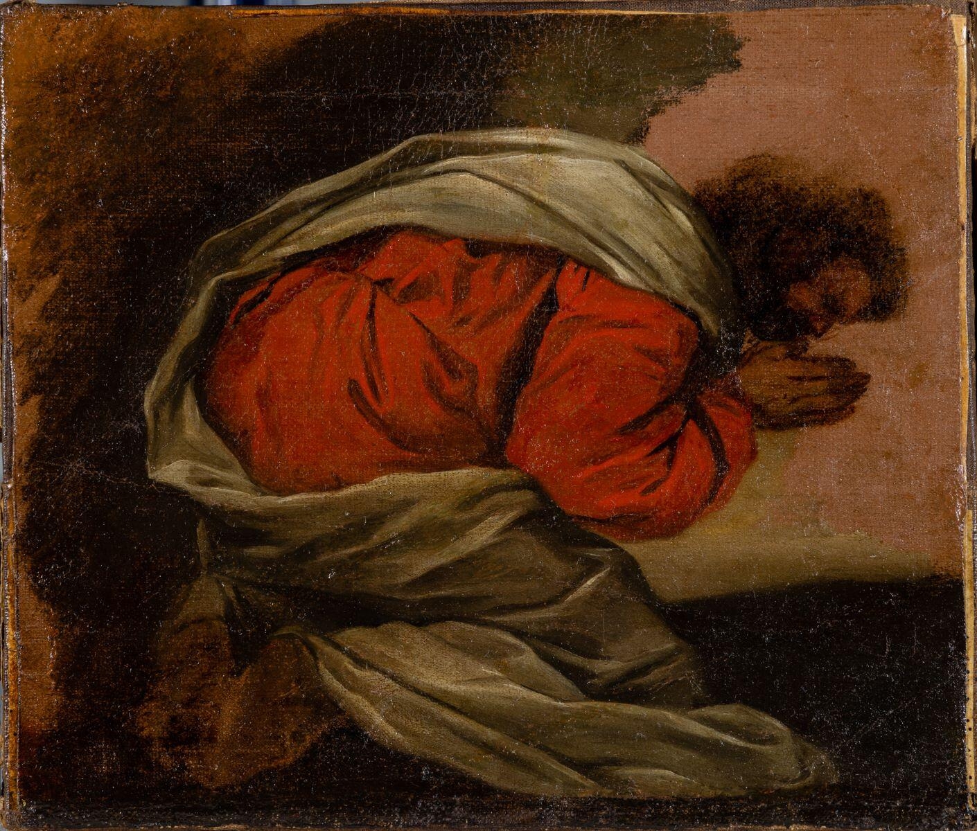 Apôtre à genoux ; étude pour Le Cénacle de la cathédrale Saint-Siffrein de Carpentras