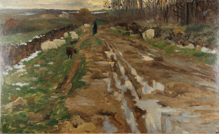 Bergère et son troupeau