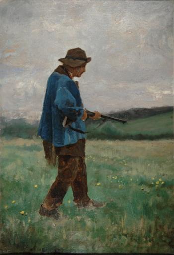 Braconnier cherchant un lièvre