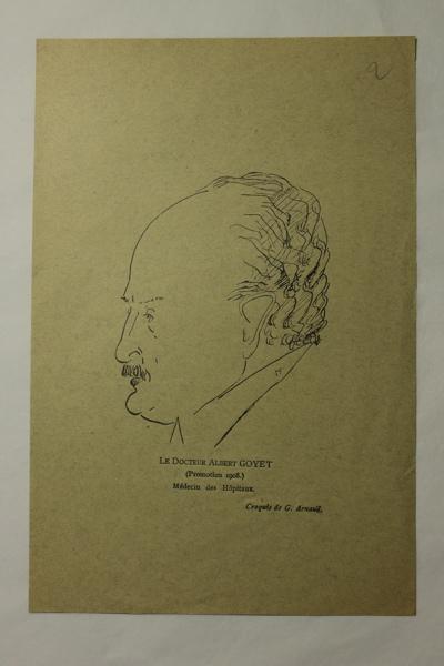 Caricature du docteur Albert Goyet