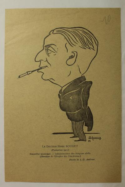 Caricature du docteur Henri Bouget