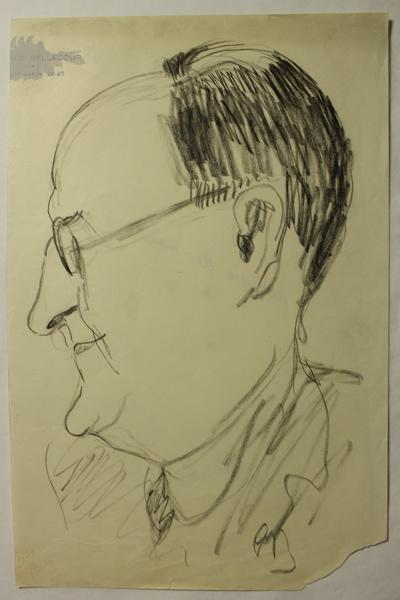 Caricature de Marcel Vincent