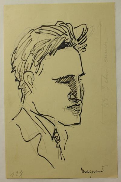 Caricature de M. Magnard