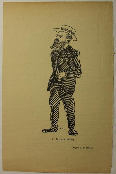 Caricature 'Le docteur Bériel'