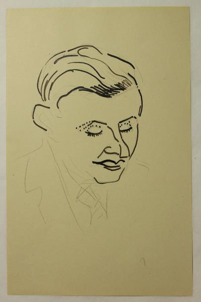 Caricature d'un personnage non identifié (titre factice)