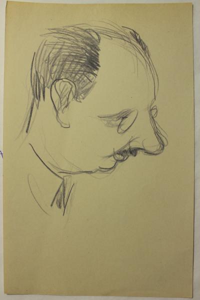 Caricature d'un personnage non identifié (titre factice)