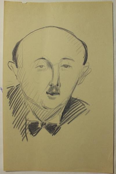 Caricature d'un personnage non identifié (titre factice)