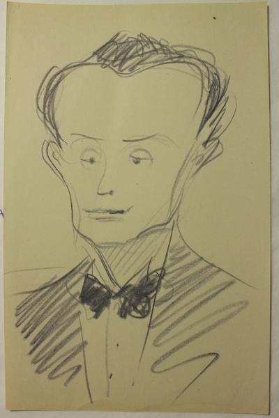 Caricature d'un personnage non identifié (titre factice)