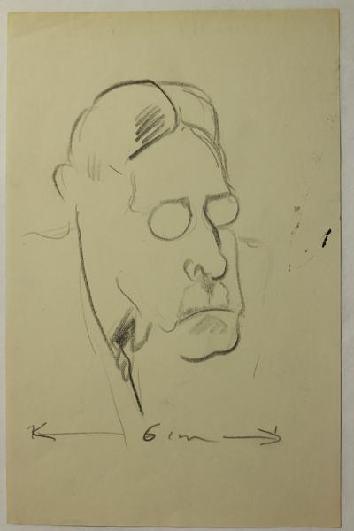 Caricature d'un personnage non identifié (titre factice)