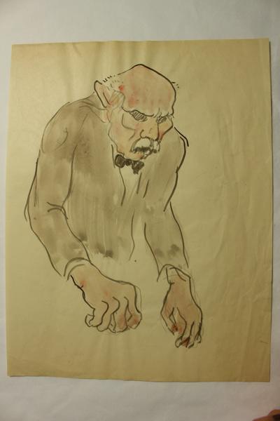 Caricature d'un personnage non identifié (titre factice)