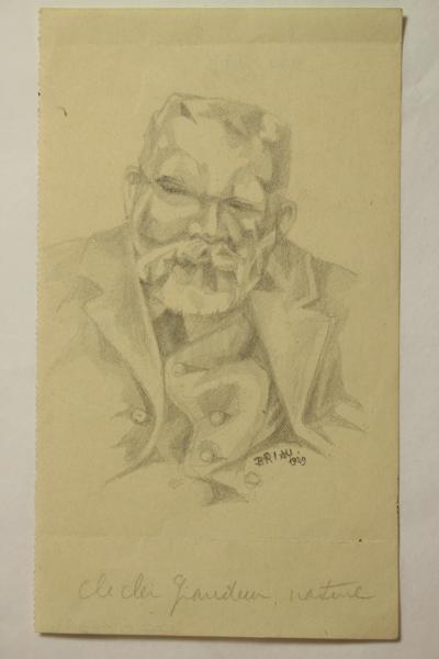 Caricature du professeur Louis Bard