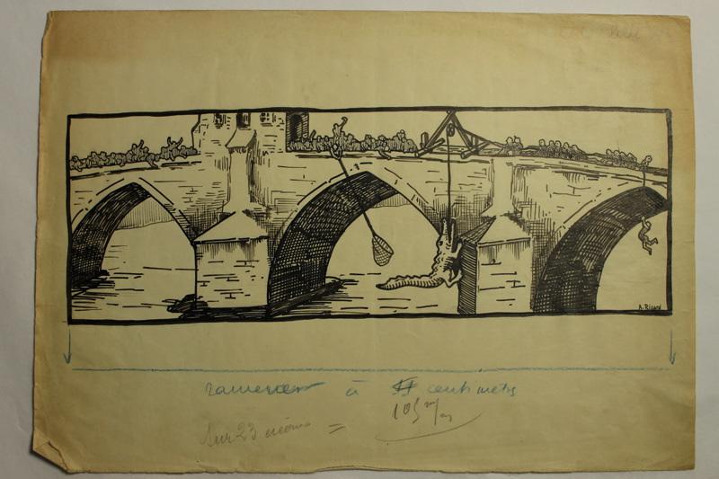 Caricature 'La pêche au crocodile'