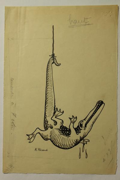 Caricature 'Pendaison du crocodile'