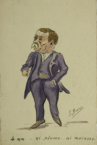 Caricature de Léo Testut
