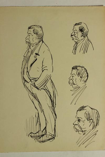 Caricature de Léo Testut