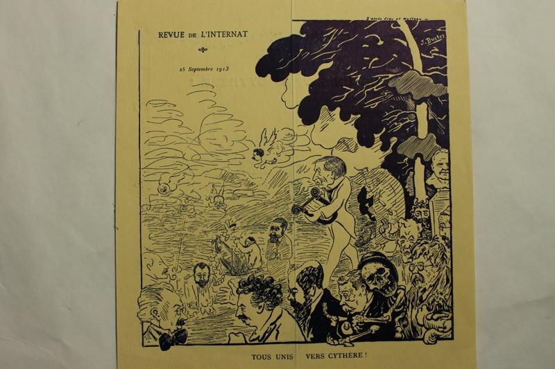 Caricature. 'Tous unis vers Cythère'
