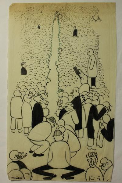 Caricature. Entretiens dermatologiques ou les guette-au-trou' original