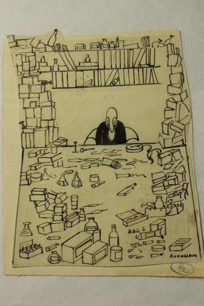 Caricature. 'Les échantillons'
