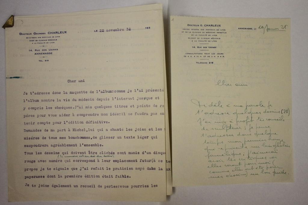 Correspondance du Docteur Charleux (titre factice)
