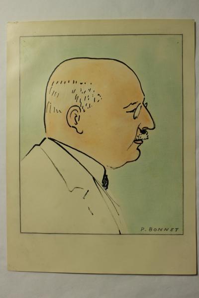 Caricature de Louis Tixier