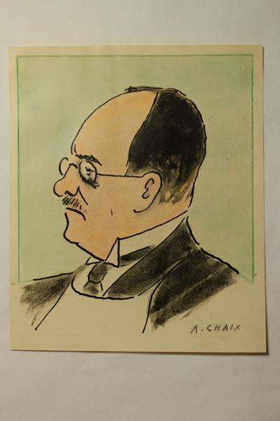 Caricature du docteur J. Chalier