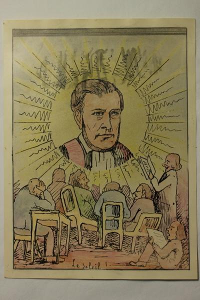 Caricature : Le soleil (docteur Paul Bonnet)