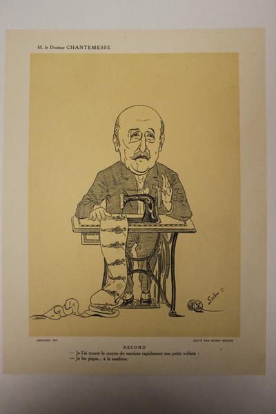 Caricature du M. le Docteur Chantemesse