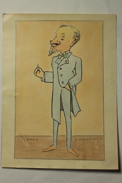 Caricature de Paul Courmont
