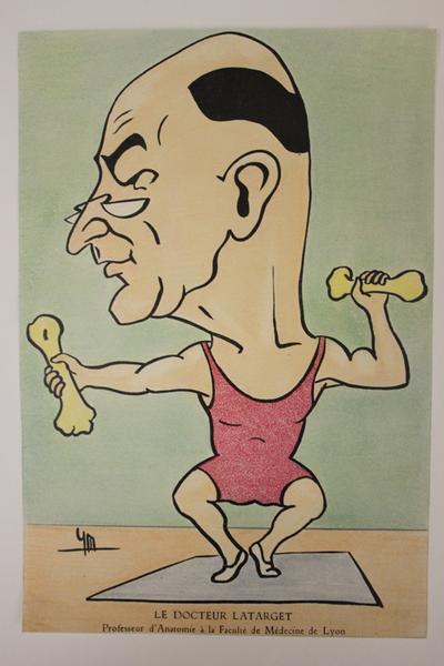 Caricature du docteur Latarjet