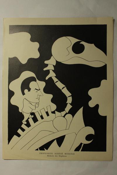 Caricature du professeur agrégé Morenas - Médecin des hôpitaux