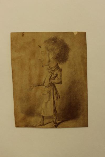 Caricature d'un homme de médecine (titre factice)