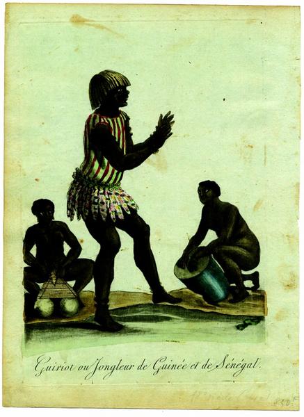 Guiriot ou jongleur de Guinée et de Sénégal. (titre inscrit)