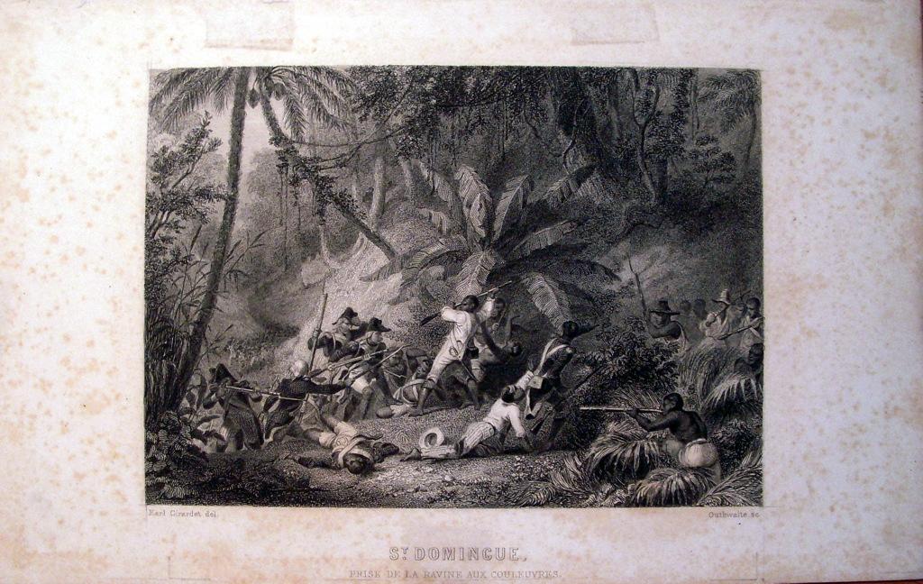 St. Domingue, prise de la ravine aux couleuvres. (titre inscrit)